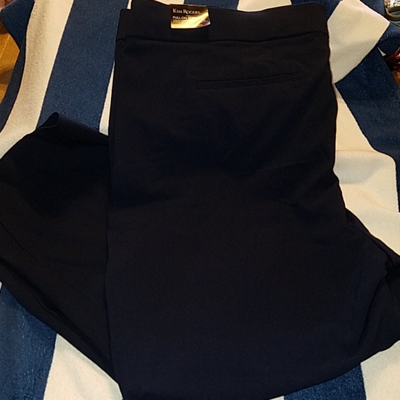 Kim Rogers Plus Size Millennium Navy Ankle Pants - Picture 9 of 10